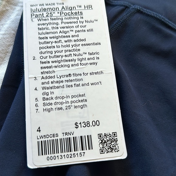 Lululemon Align with pockets - Picture 2 of 3